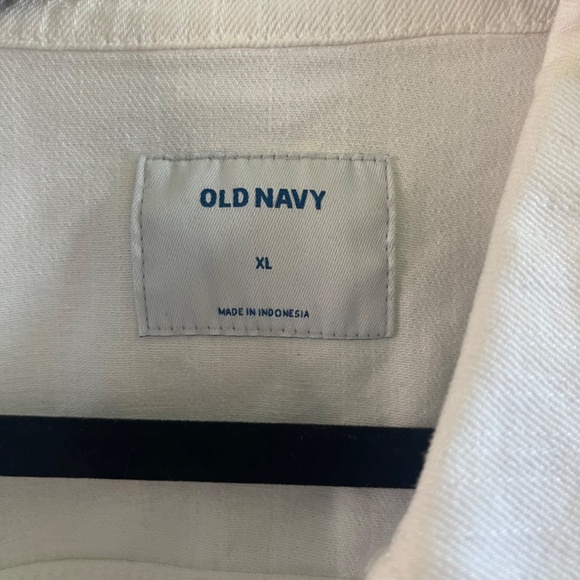 Old Navy White Denim Jacket Size XL - Picture 2 of 4